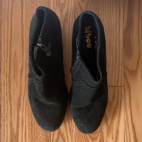 Black Suede Ankle Boots - Picture 2 of 3